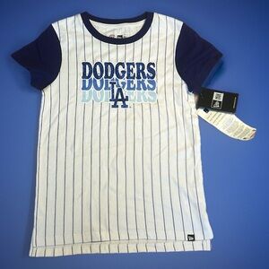 NWT LA Dodgers MLB Baseball Tee Shirt Sparkles sz 7/8